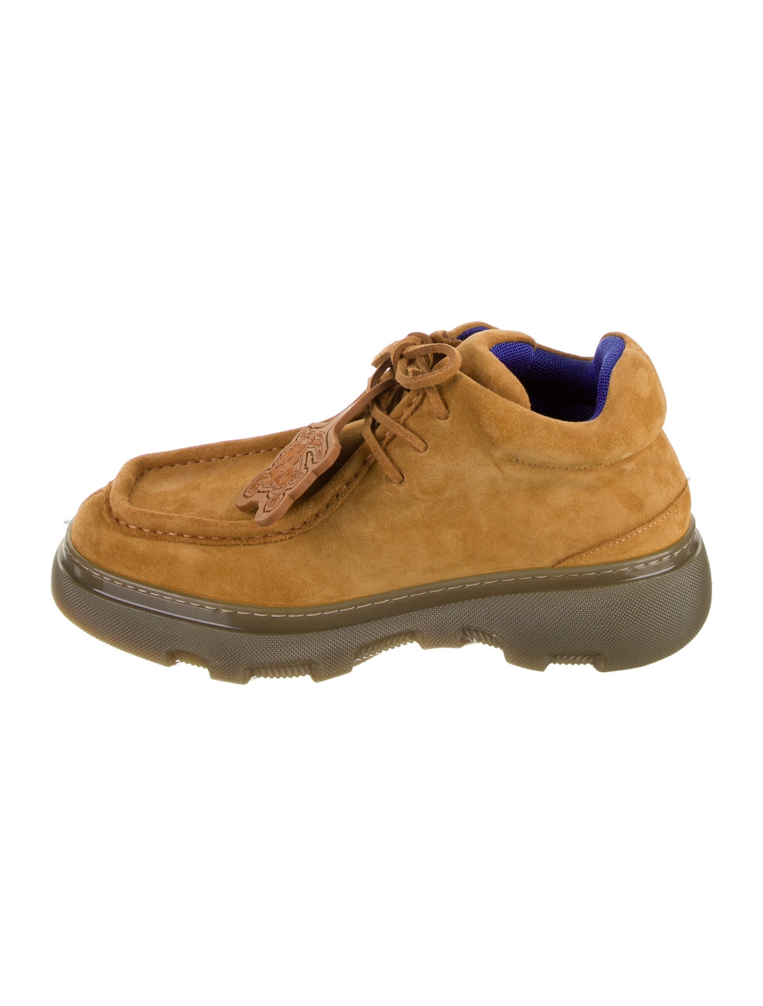 Burberry Suede Lace-Up Boots