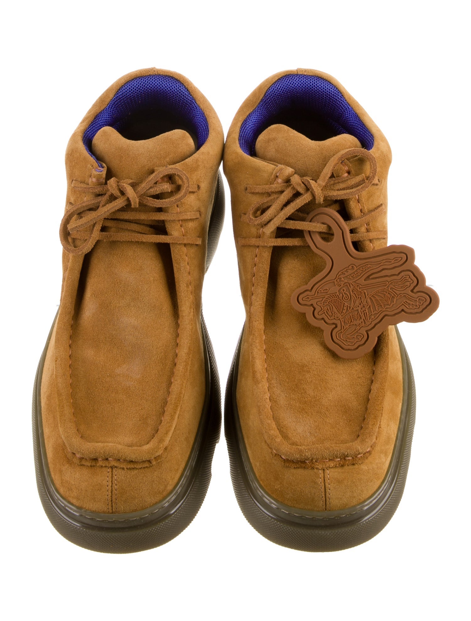 Burberry Suede Lace-Up Boots