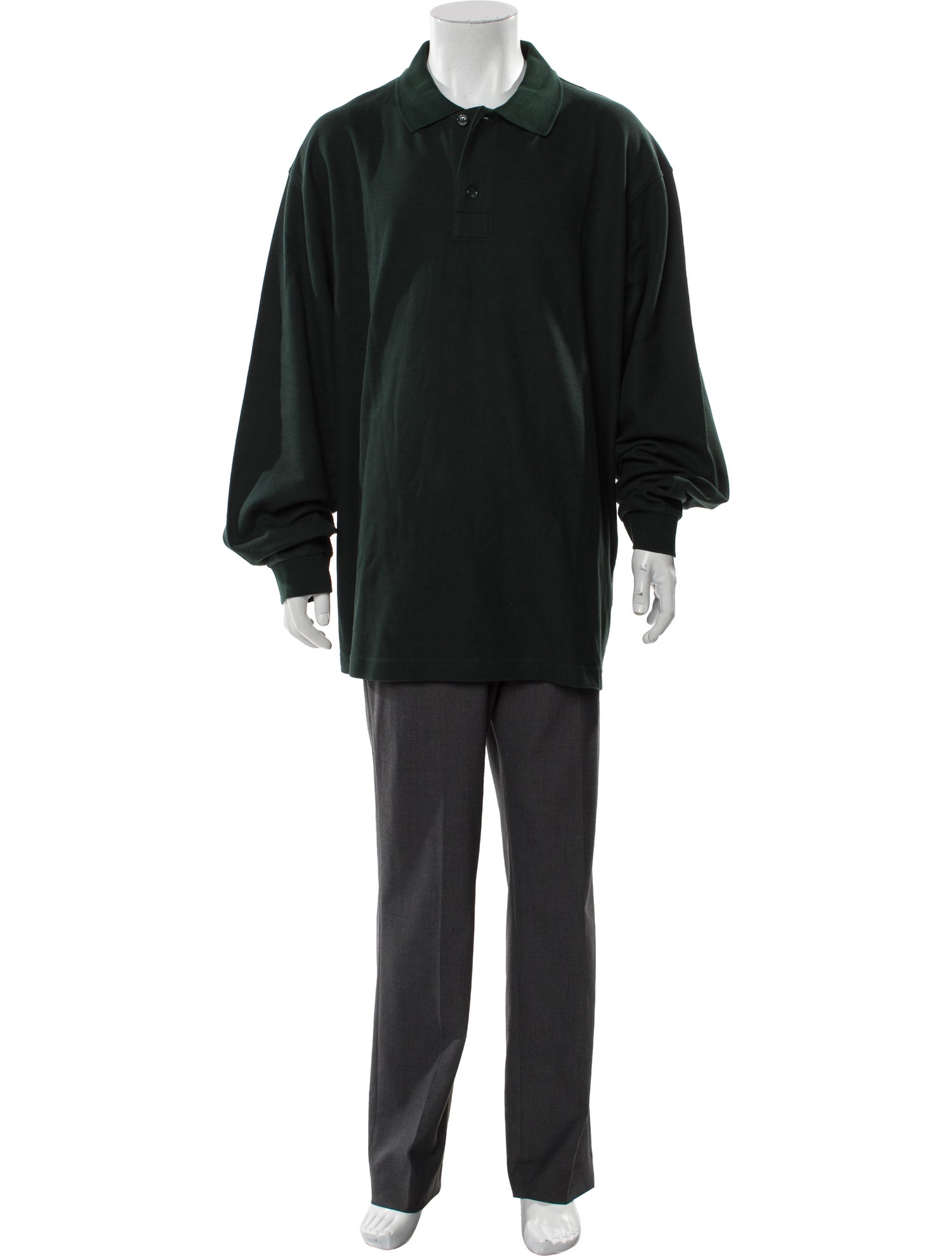 Burberry V-Neck Long Sleeve Polo Shirt w/ Tags