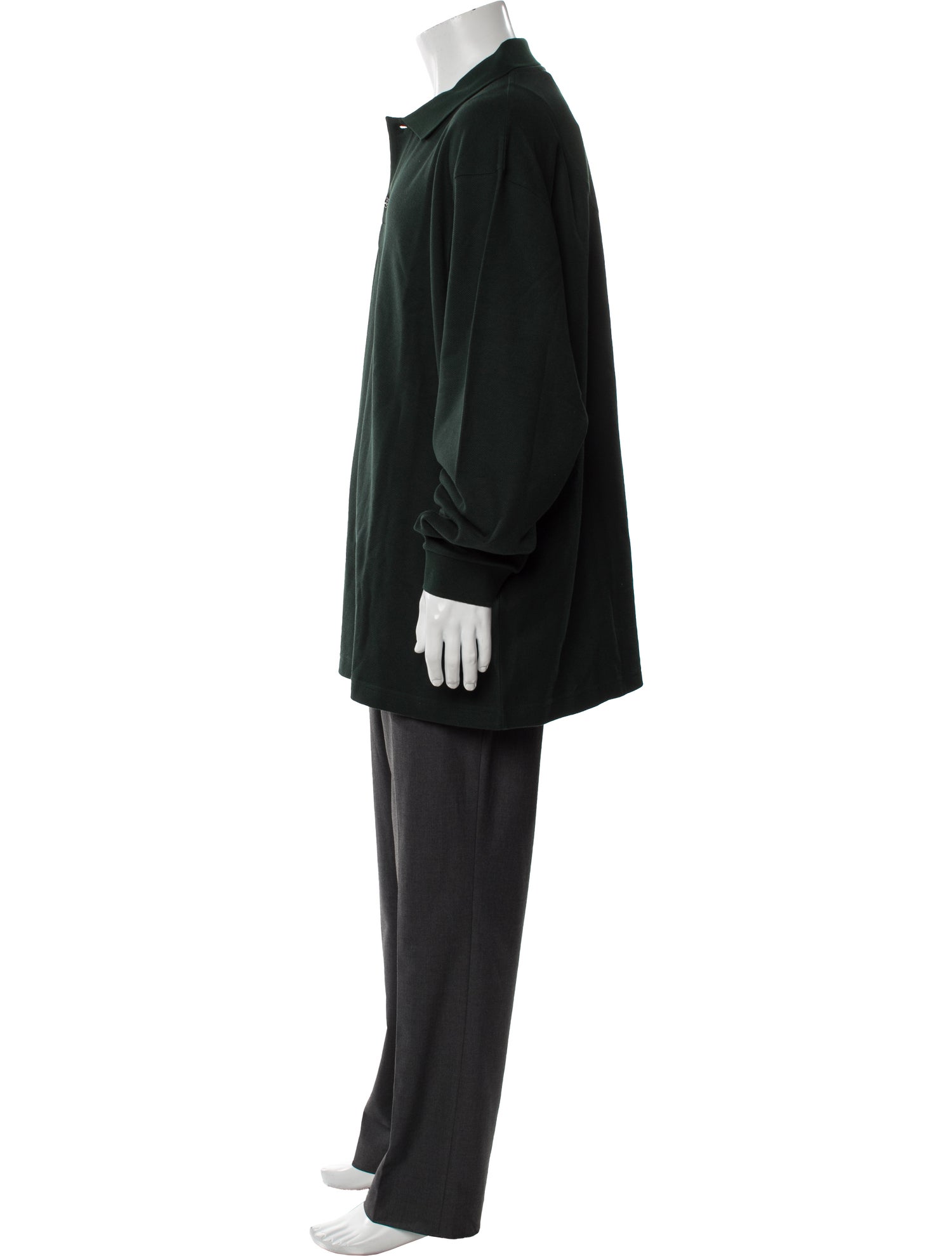 Burberry V-Neck Long Sleeve Polo Shirt w/ Tags