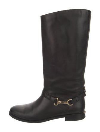 Burberry Leather Riding Boots