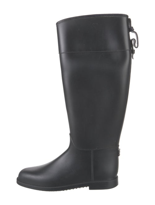 Burberry Nova Check Pattern Rubber Rain Boots