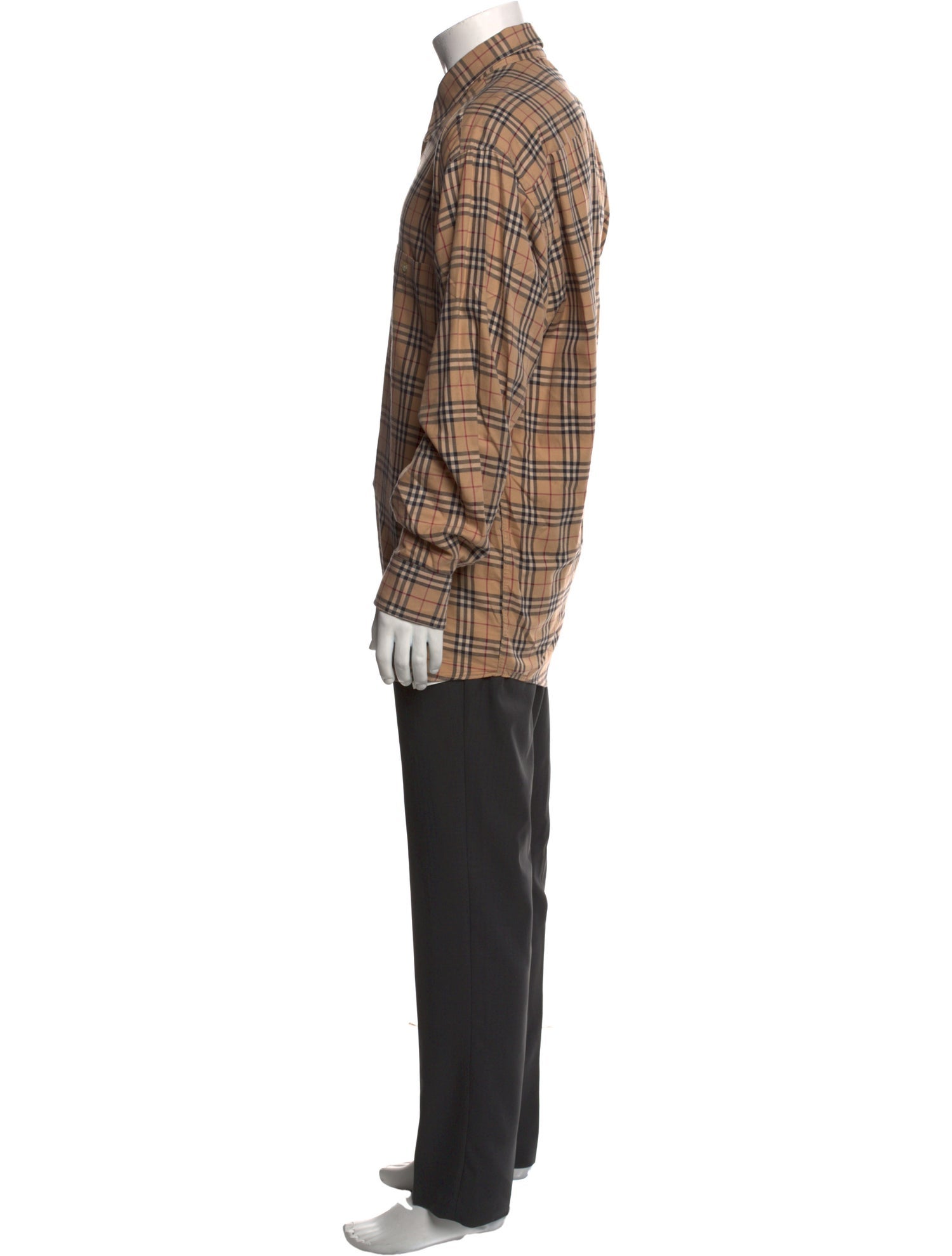 Burberry London Nova Check Pattern Long Sleeve Shirt