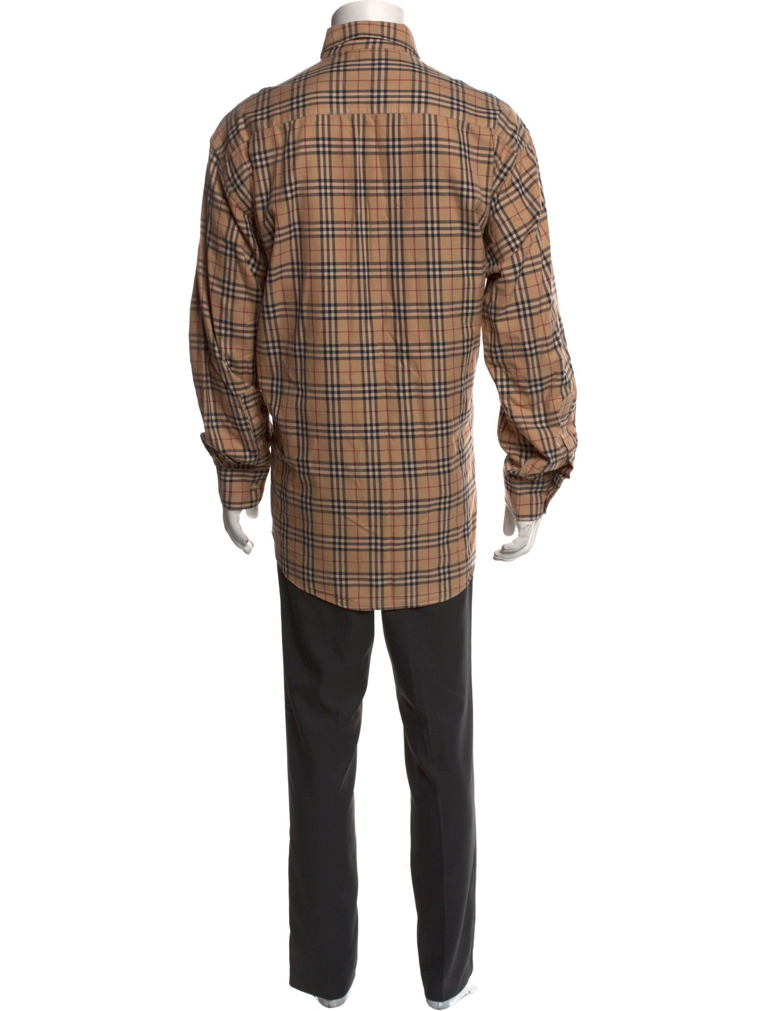 Burberry London Nova Check Pattern Long Sleeve Shirt