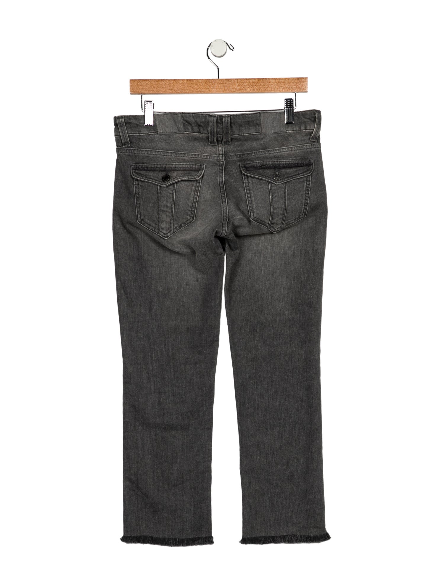 Burberry Mid-Rise Wide Leg Jeans