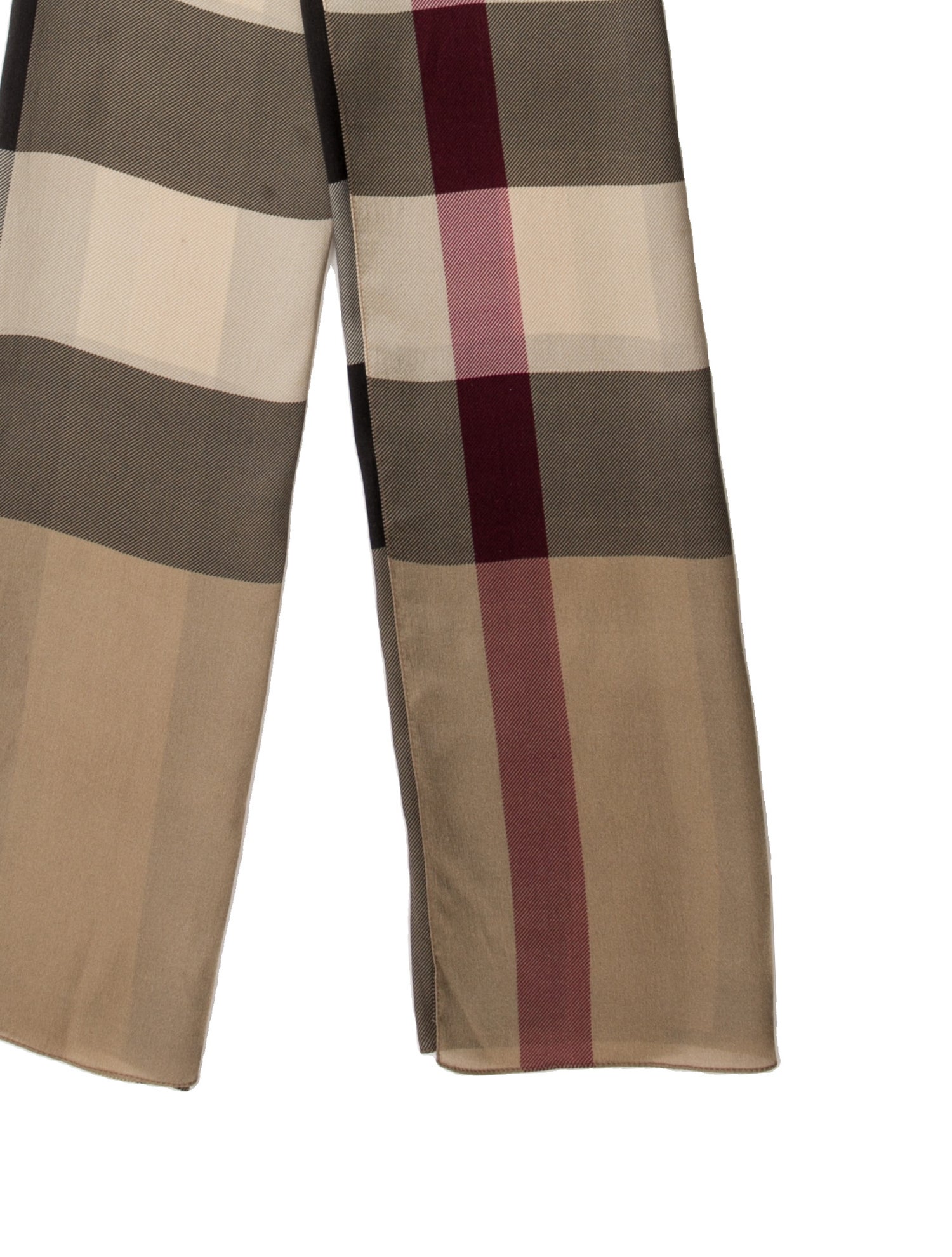 Burberry Silk Haymarket Check Pattern Scarf