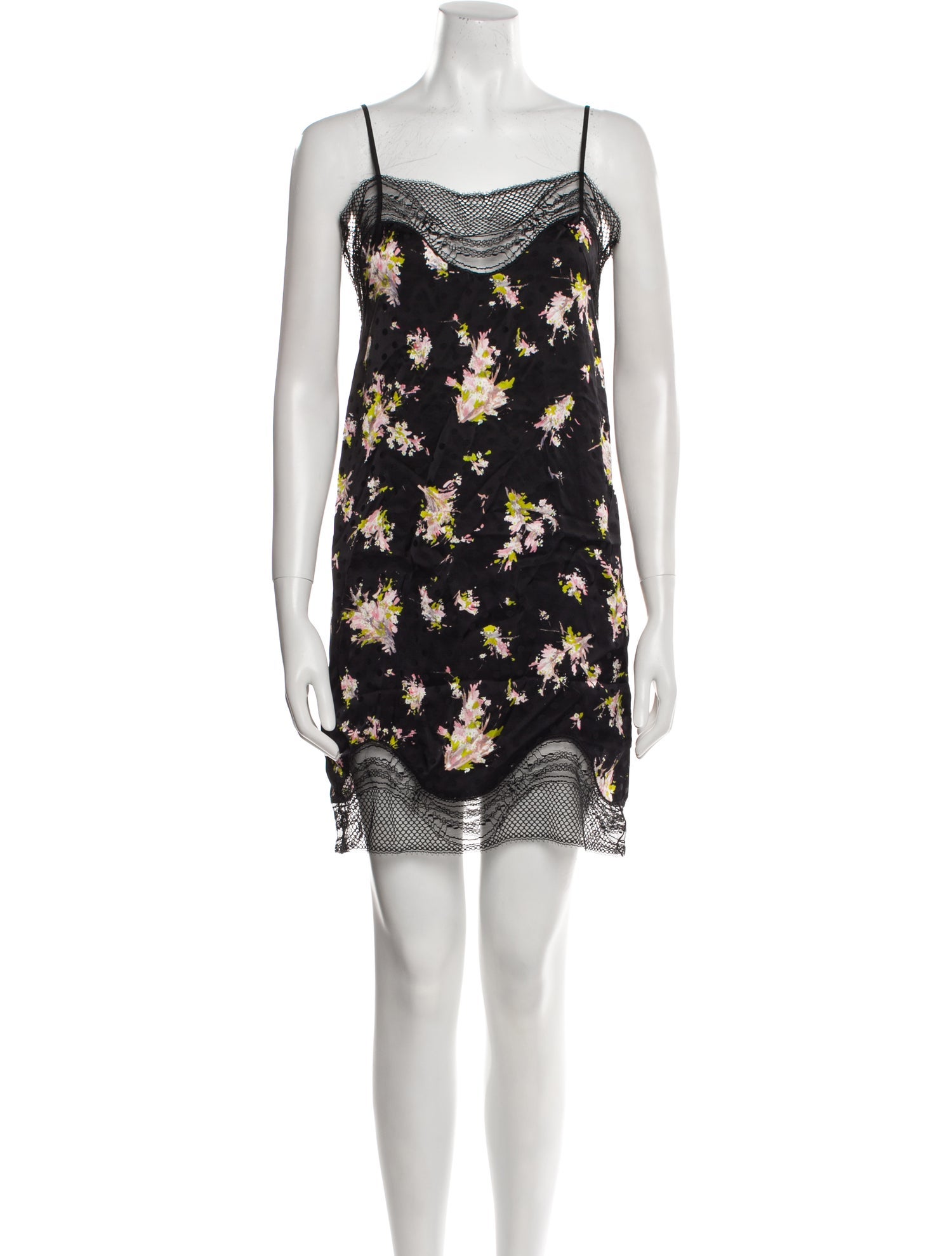 Burberry Floral Print Mini Dress