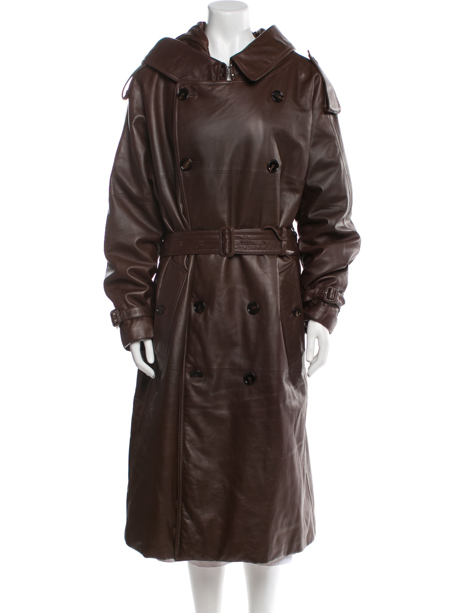 Burberry Leather Trench Coat
