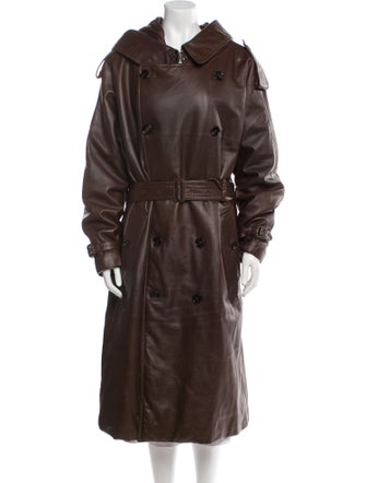 Burberry Leather Trench Coat