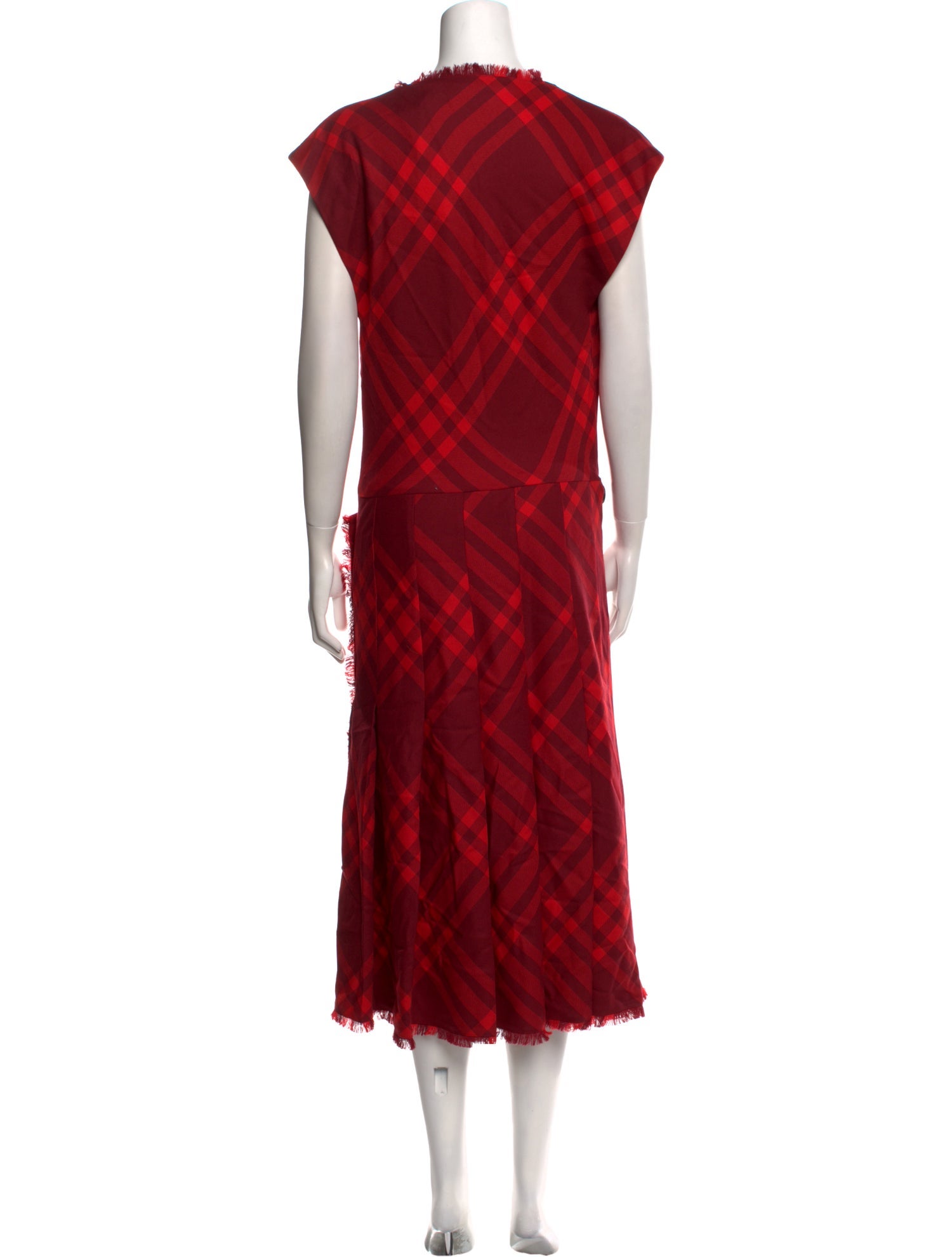 Burberry Wool Midi Length Dress