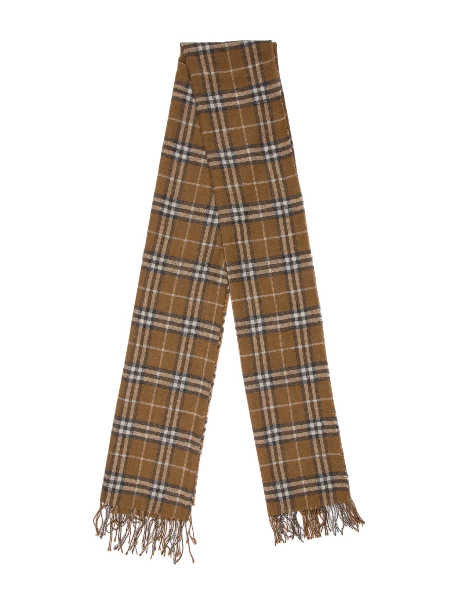 Burberry Cashmere Nova Check Pattern Scarf