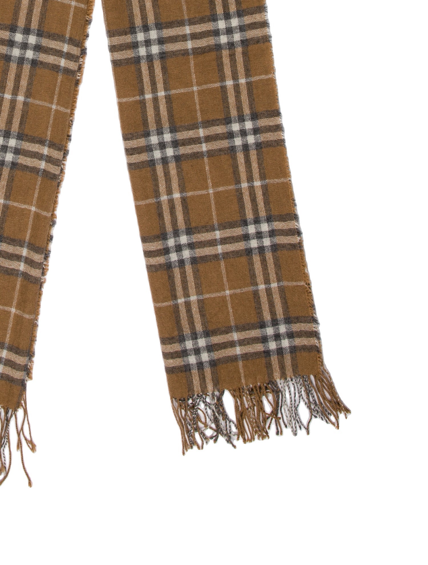 Burberry Cashmere Nova Check Pattern Scarf