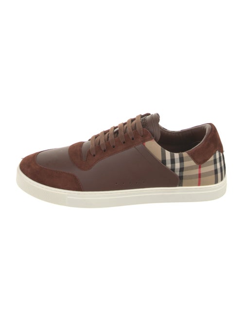 Burberry Leather Printed Sneakers