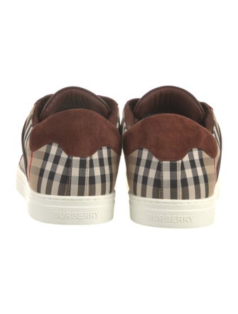 Burberry Leather Printed Sneakers