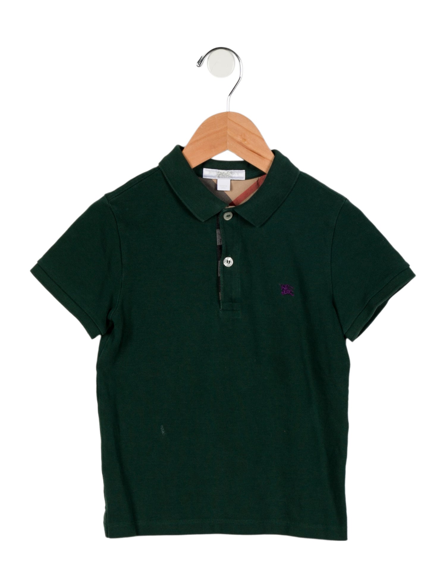 Burberry Boys' Embroidered Short Sleeve Polo