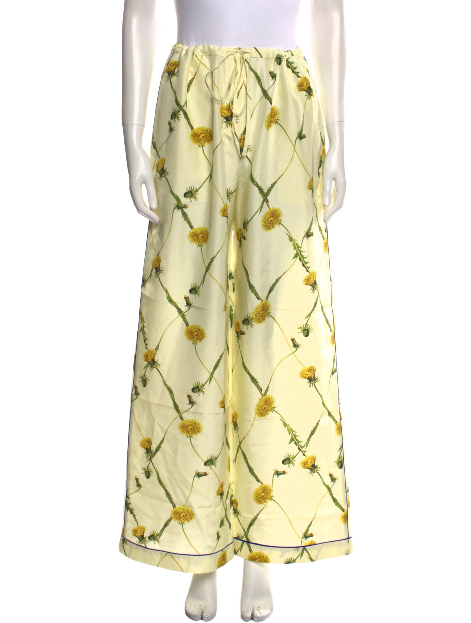 Burberry Silk Wide Leg Pants w/ Tags