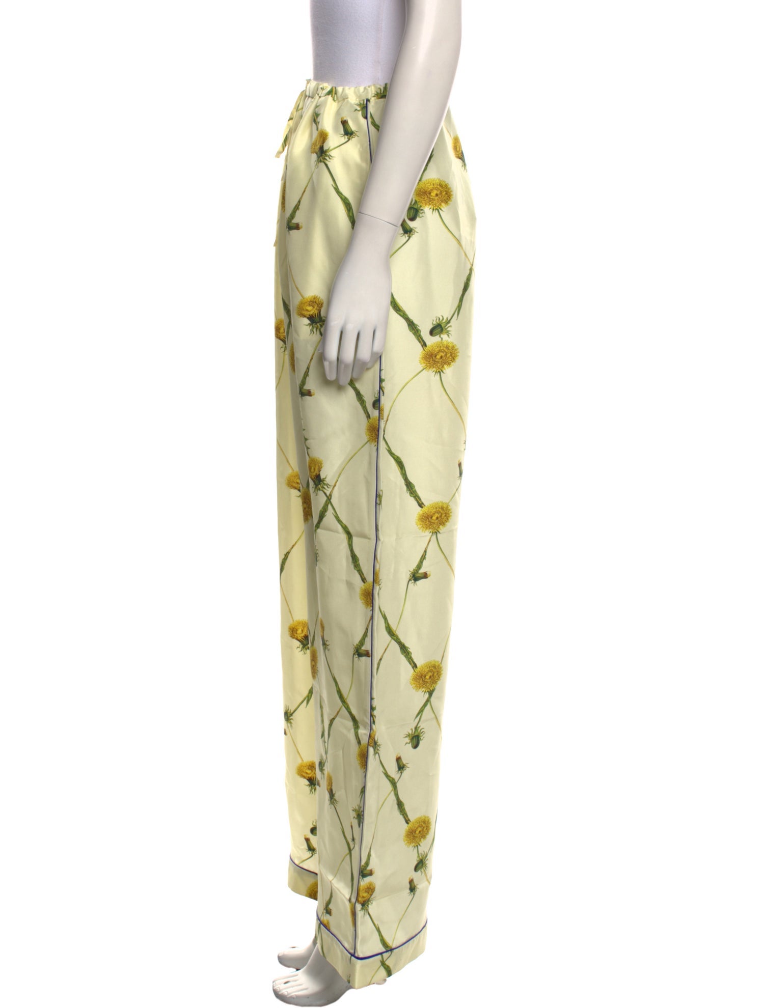 Burberry Silk Wide Leg Pants w/ Tags