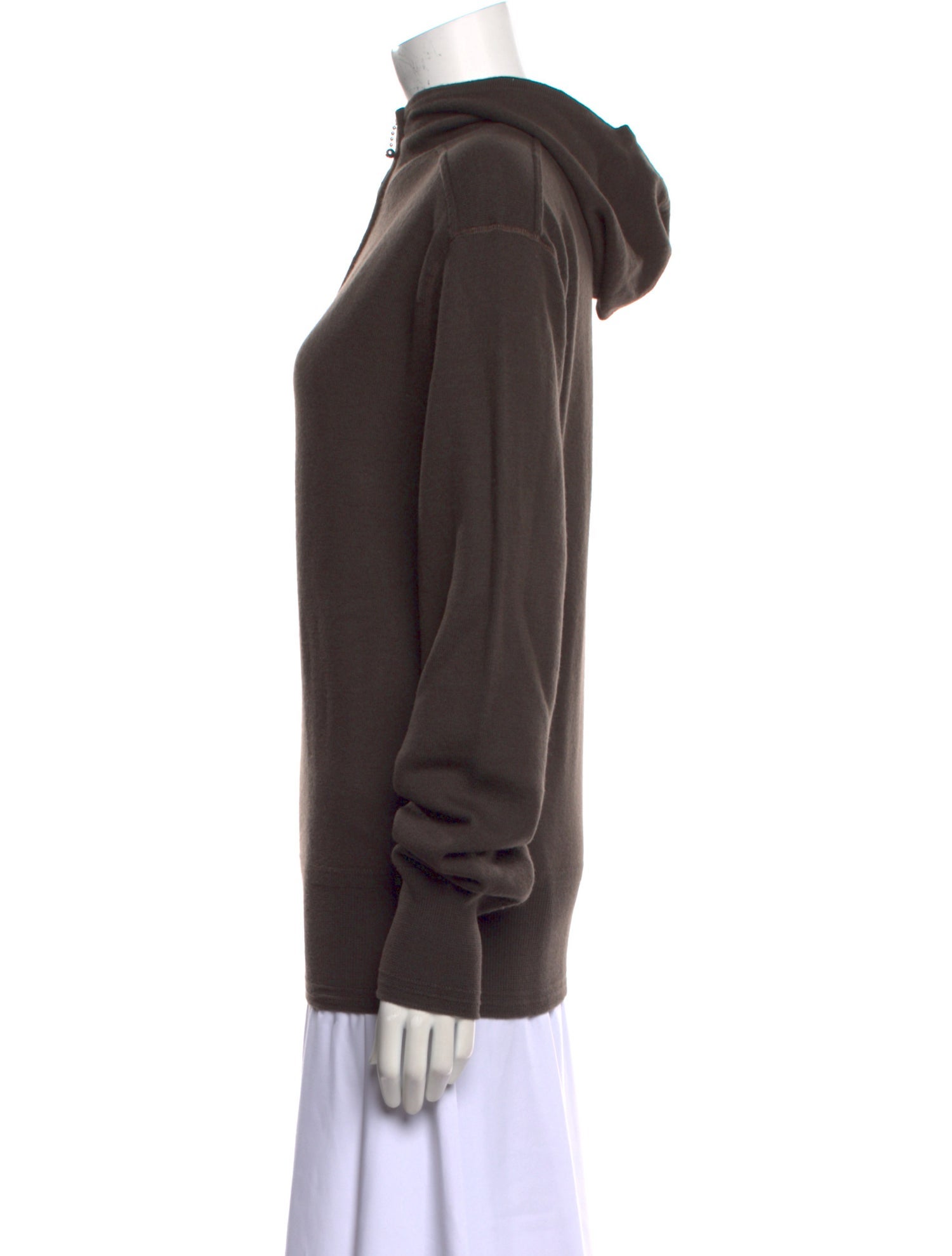 Burberry Wool Mock Neck Hoodie