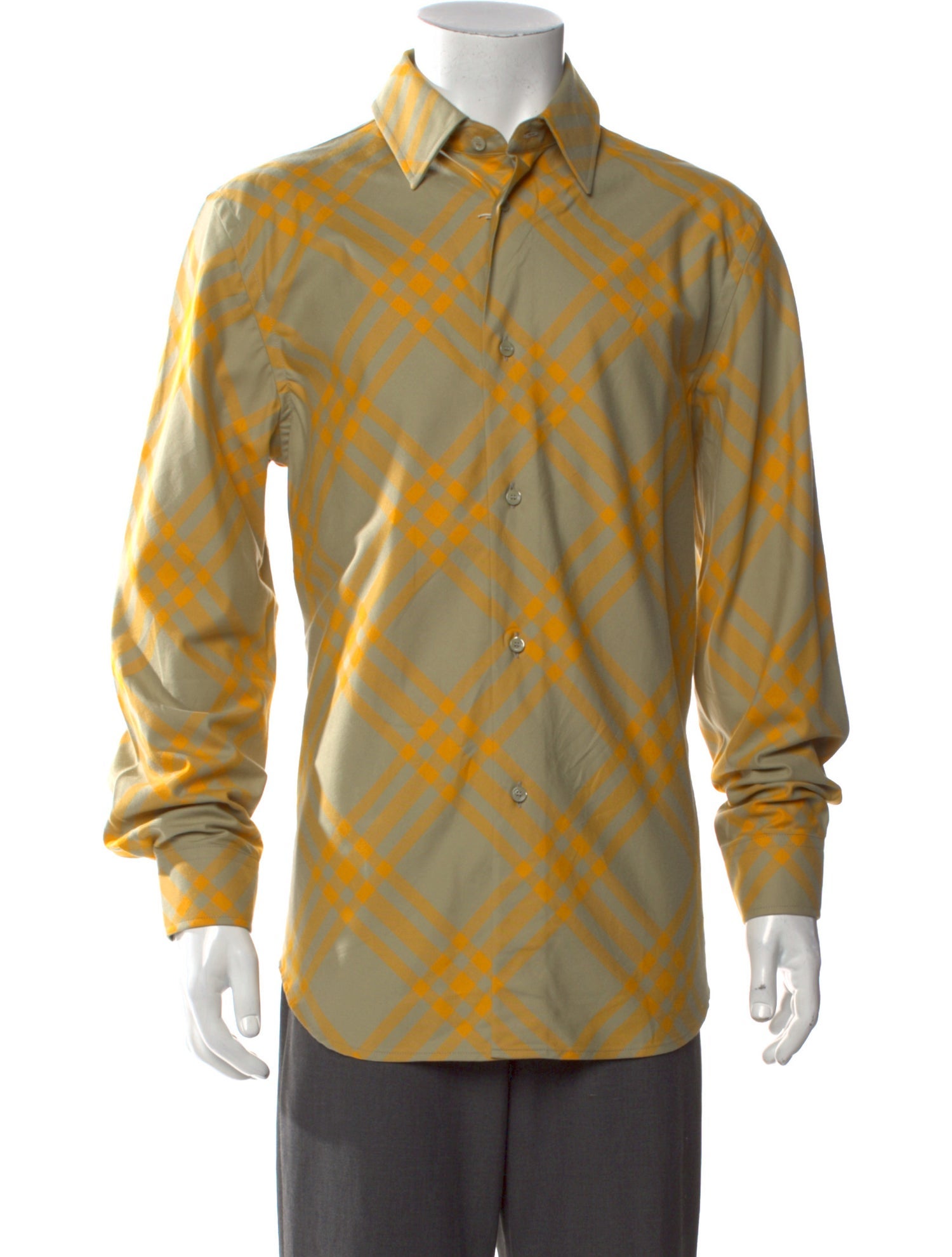 Burberry Plaid Print Long Sleeve Shirt w/ Tags