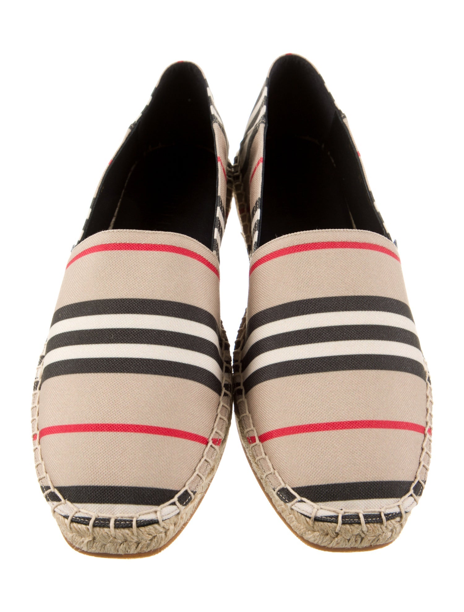 Burberry Canvas Striped Espadrilles