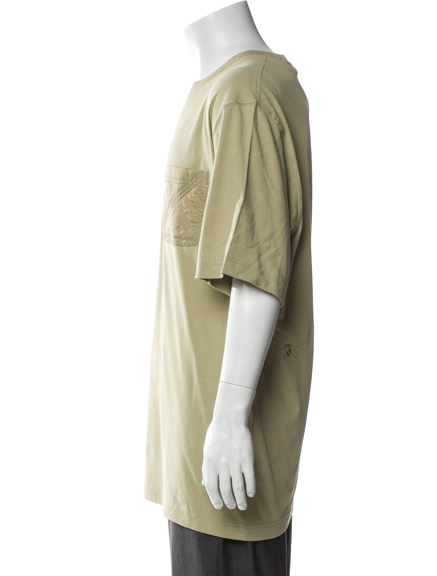 Burberry Crew Neck Three-Quarter Sleeve T-Shirt w/ Tags