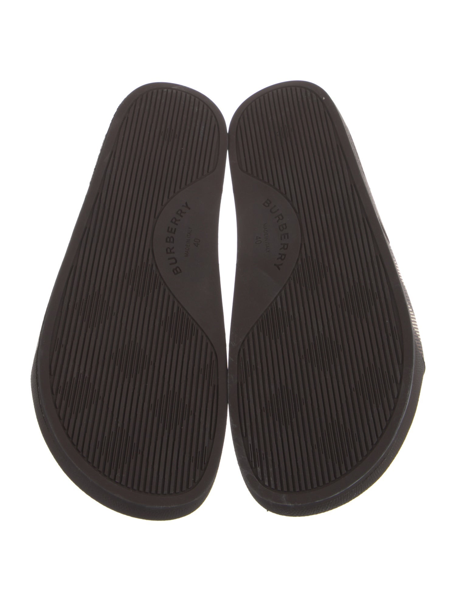 Burberry Striped Slides