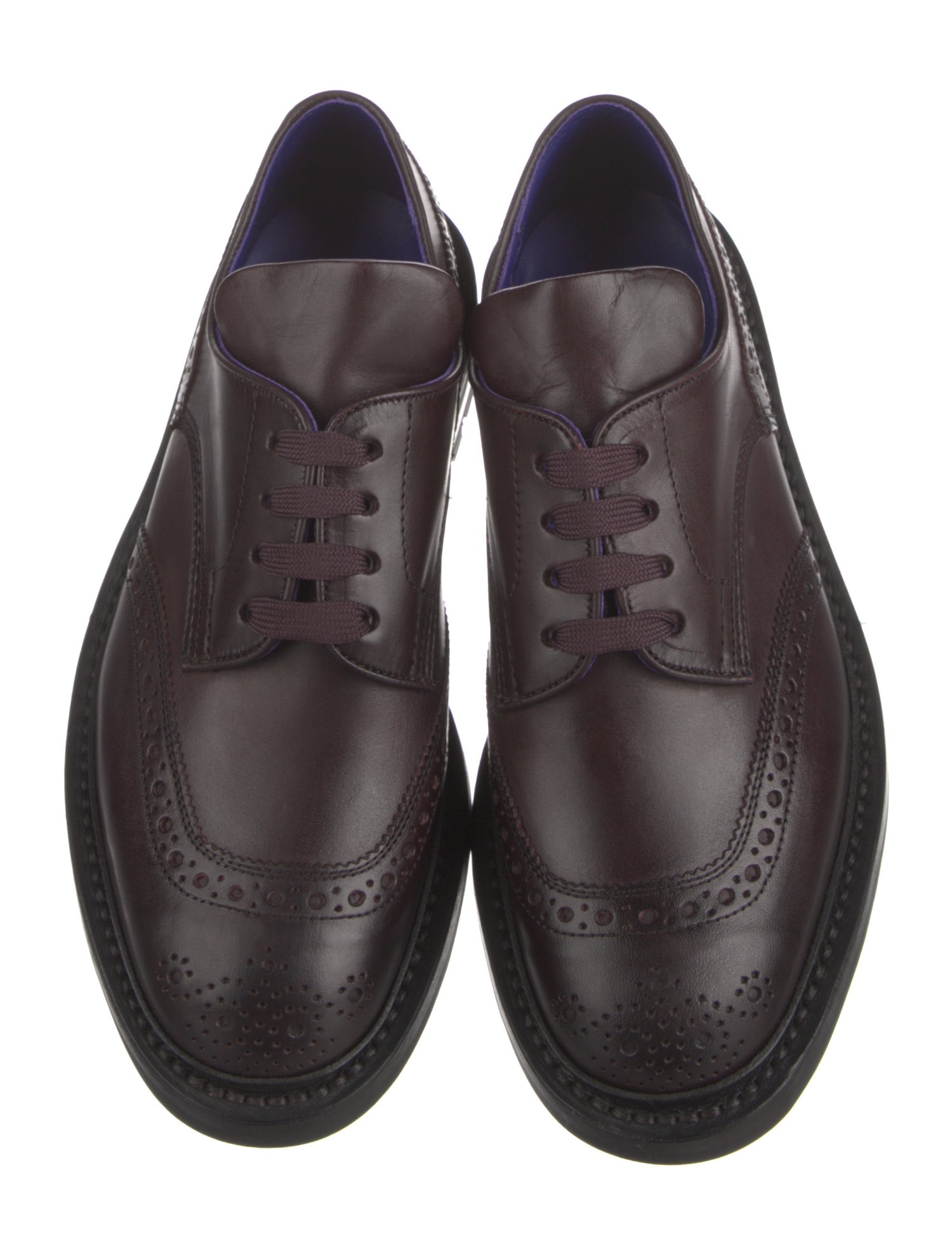Burberry Leather Lasercut Accents Brogues