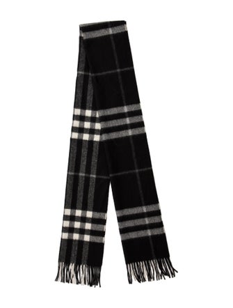 Burberry Cashmere Nova Check Pattern Scarf