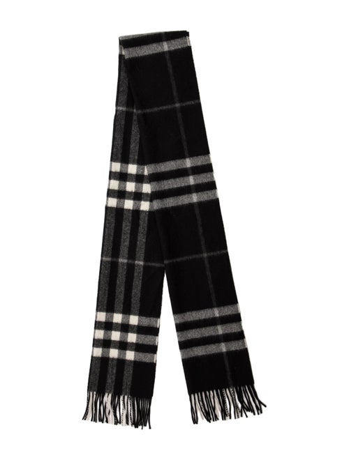 Burberry Cashmere Nova Check Pattern Scarf