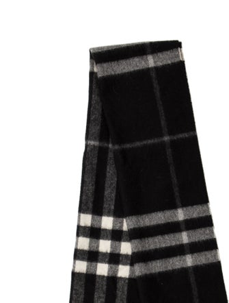 Burberry Cashmere Nova Check Pattern Scarf