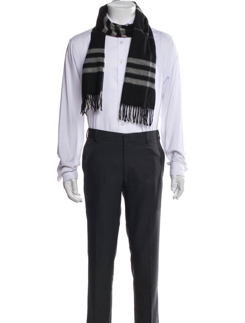 Burberry Cashmere Nova Check Pattern Scarf