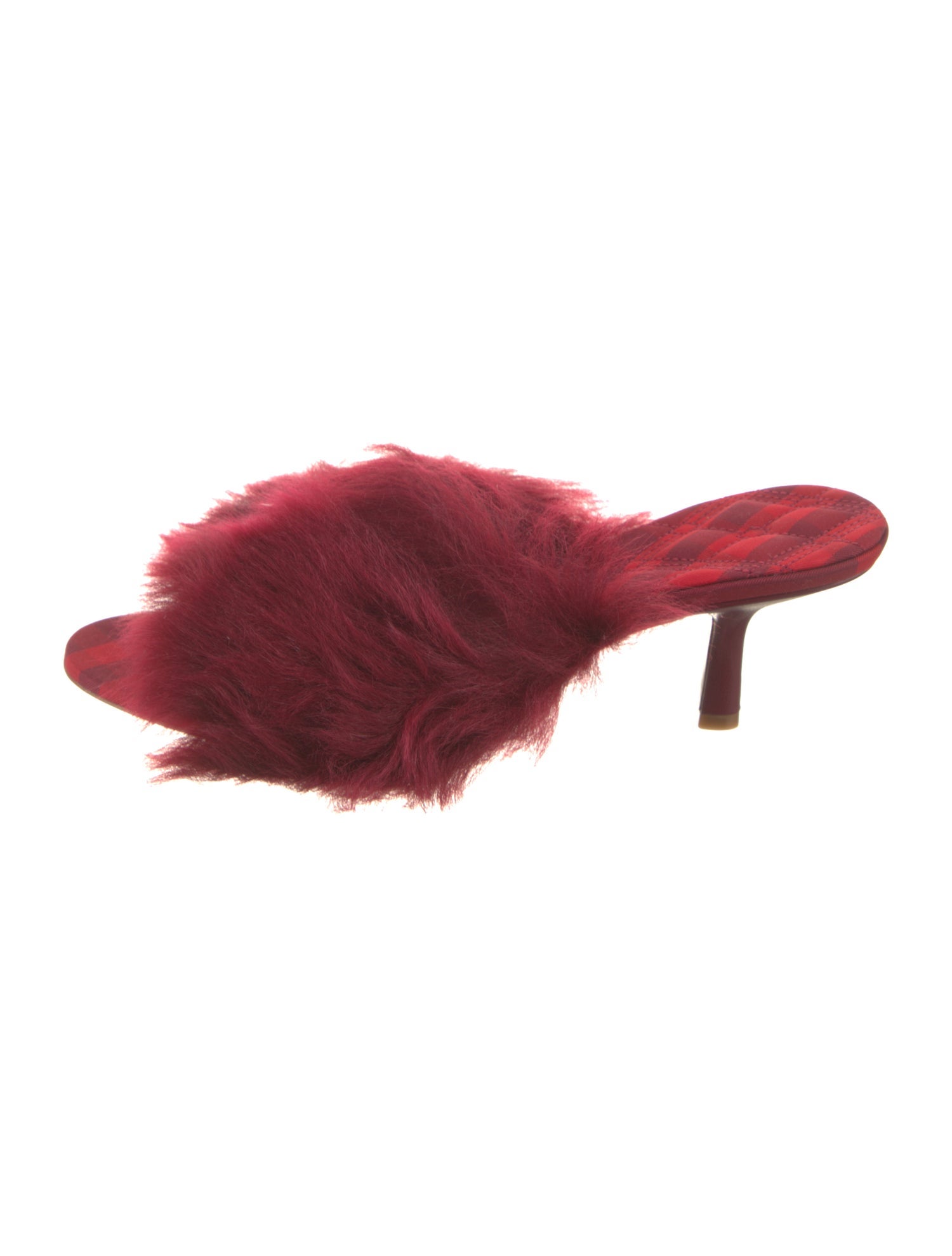 Burberry Faux Fur Slides