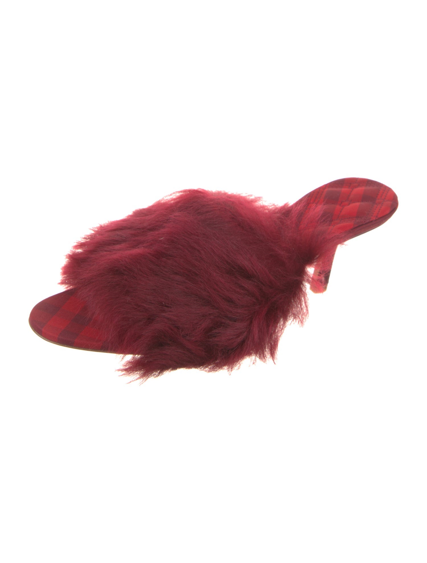 Burberry Faux Fur Slides