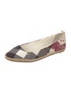 Burberry Canvas Plaid Print Espadrilles
