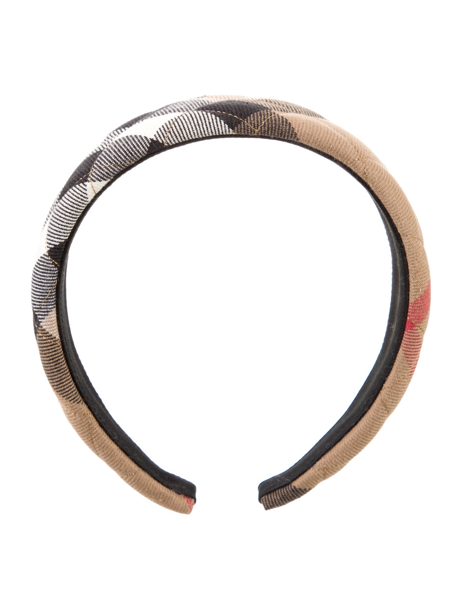 Burberry Brown Pattern Printed Quilted Headband