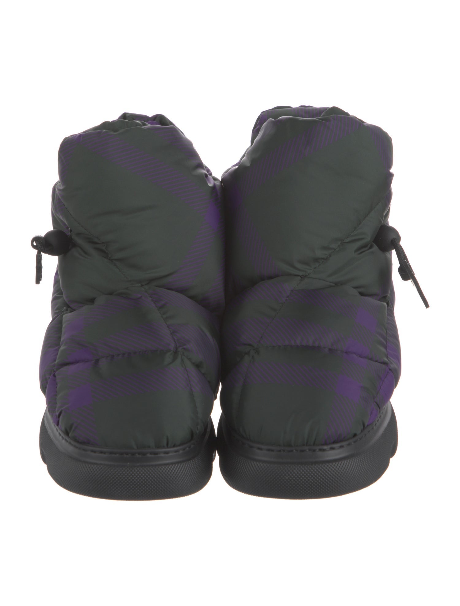 Burberry Nylon Graphic Print Boots