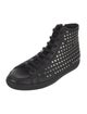 Burberry Leather Studded Accents Sneakers
