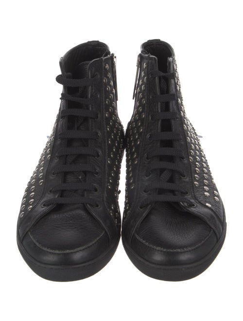 Burberry Leather Studded Accents Sneakers