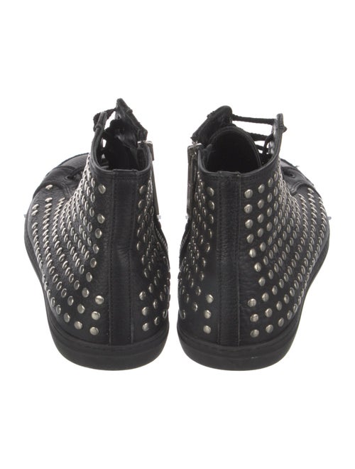 Burberry Leather Studded Accents Sneakers