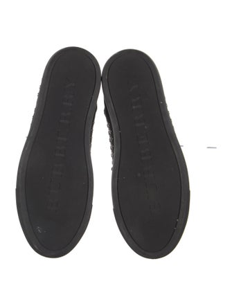 Burberry Leather Studded Accents Sneakers