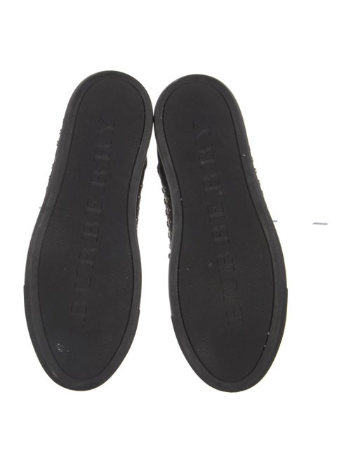 Burberry Leather Studded Accents Sneakers