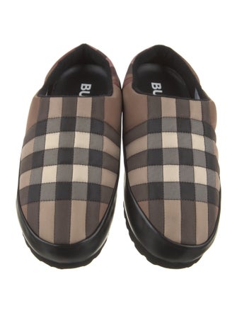 Burberry Plaid Print Slippers