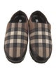 Burberry Plaid Print Slippers