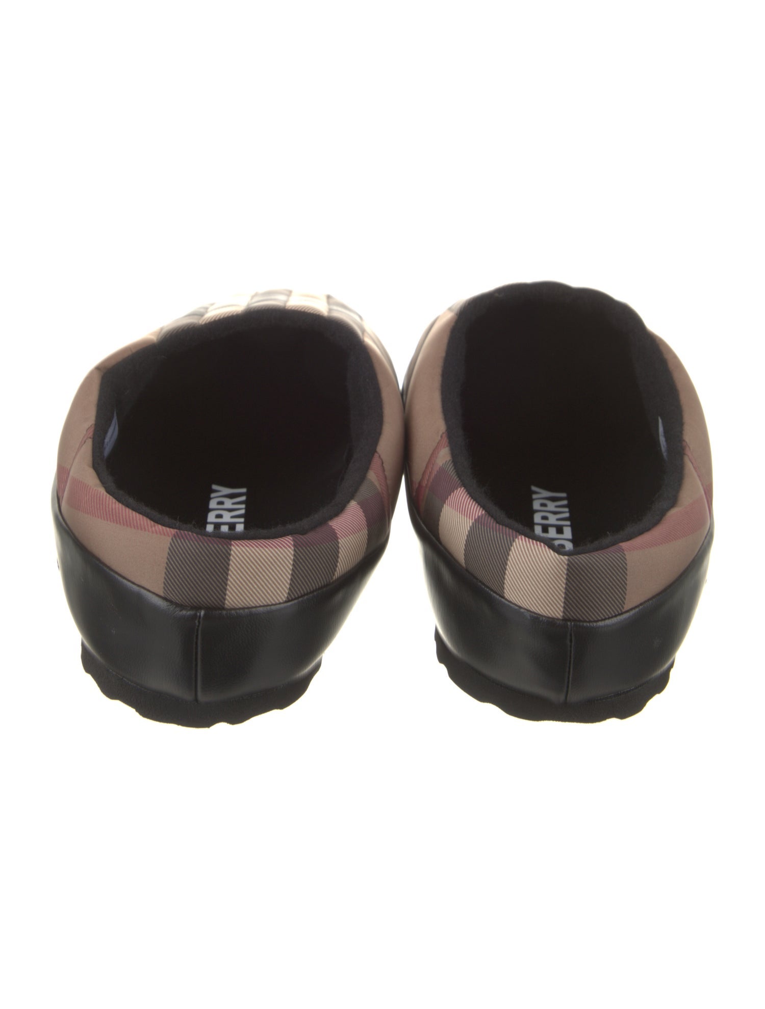 Burberry Plaid Print Slippers