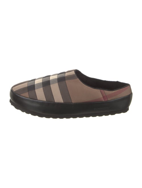Burberry Plaid Print Slippers