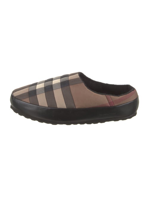 Burberry Plaid Print Slippers