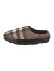 Burberry Plaid Print Slippers
