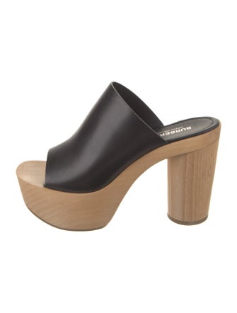 Burberry Leather Slides