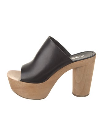 Burberry Leather Slides