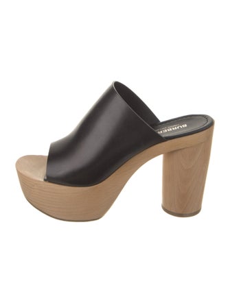 Burberry Leather Slides